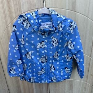 GAP Blue and White Jacket with Floral Design